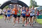 The start of the Tyne Bridge Harriers Exhibition Park 5k, Newcastle.